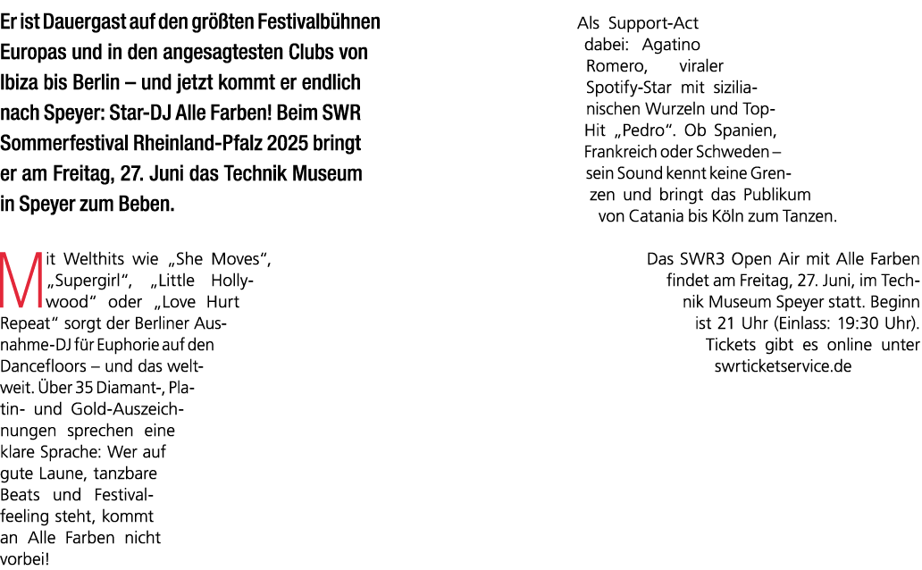 Er ist Dauergast auf den gr ten Festivalb hnen Europas und in den angesagtesten Clubs von Ibiza bis Berlin – und jet...