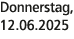 Donnerstag, 12.06.2025