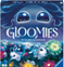 Die Verpackung des Ravensburger Spiel “Gloomies" tr gt im oberen Teil den Schriftzug des Spiels. Im unteren Teil befinden sich Gloomies, kleine abstrakte leuchtende Galaxiewesen, die zwischen bunten Blumen umherfliegen.