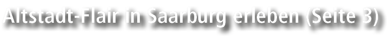 Altstadt Flair in Saarburg erleben (Seite 3)