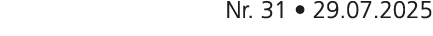 Nr. 31 • 29.07.2025