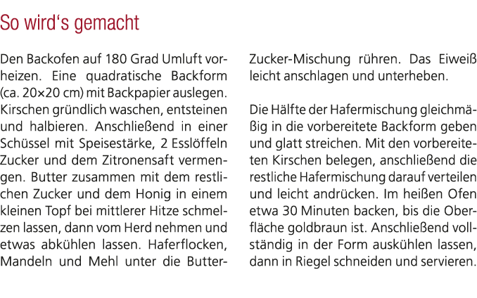 So wird‘s gemacht Den Backofen auf 180 Grad Umluft vorheizen. Eine quadratische Backform (ca. 20×20 cm) mit Backpapie...