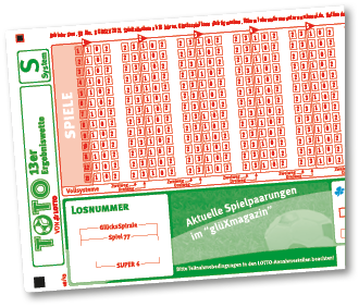 TOTO Spielschein.
