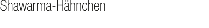 Shawarma H hnchen