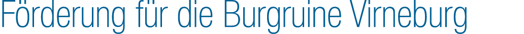 F rderung f r die Burgruine Virneburg