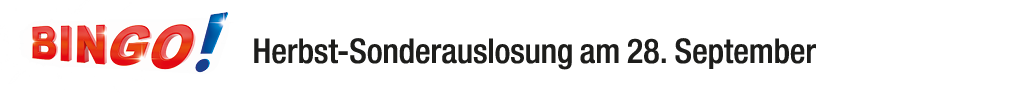 ￼Herbst Sonderauslosung am 28. September