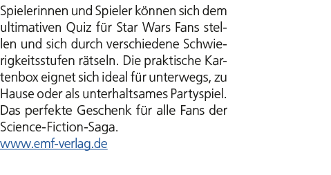 Spielerinnen und Spieler k nnen sich dem ultimativen Quiz f r Star Wars Fans stellen und sich durch verschiedene Schw...