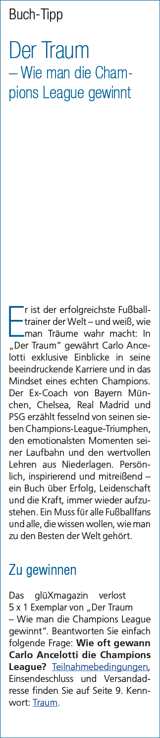 Buch Tipp Der Traum – Wie man die Champions League gewinnt Er ist der erfolgreichste Fu balltrainer der Welt – und we...
