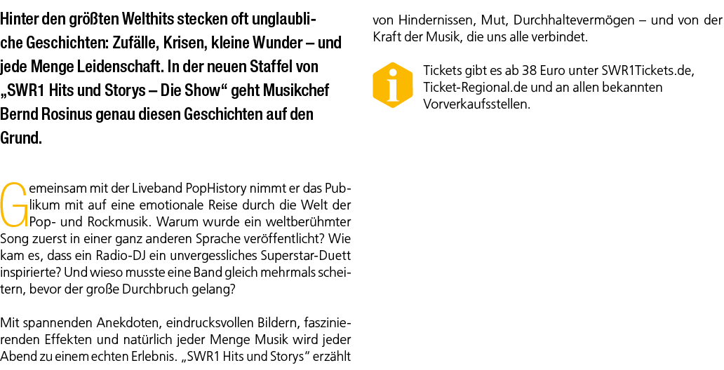 Hinter den gr ten Welthits stecken oft unglaubliche Geschichten: Zuf lle, Krisen, kleine Wunder – und jede Menge Lei...