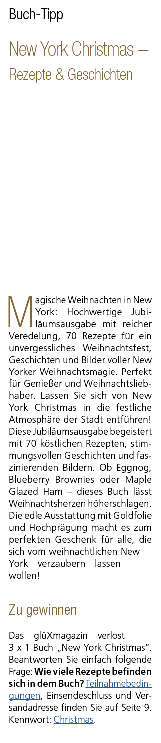 Buch Tipp New York Christmas – Rezepte & Geschichten Magische Weihnachten in New York: Hochwertige Jubil umsausgabe m...