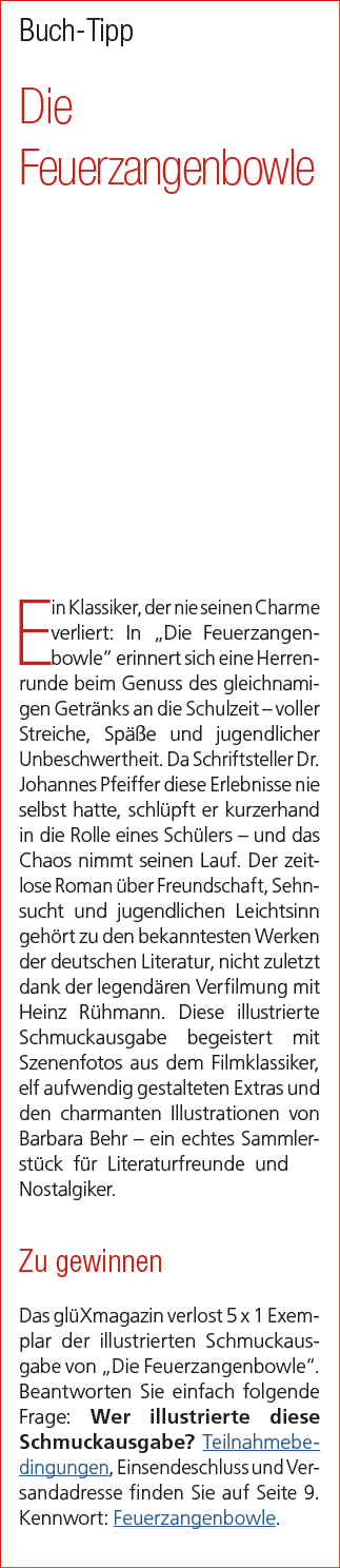 Buch Tipp Die Feuerzangenbowle Ein Klassiker, der nie seinen Charme verliert: In „Die Feuerzangenbowle“ erinnert sich...