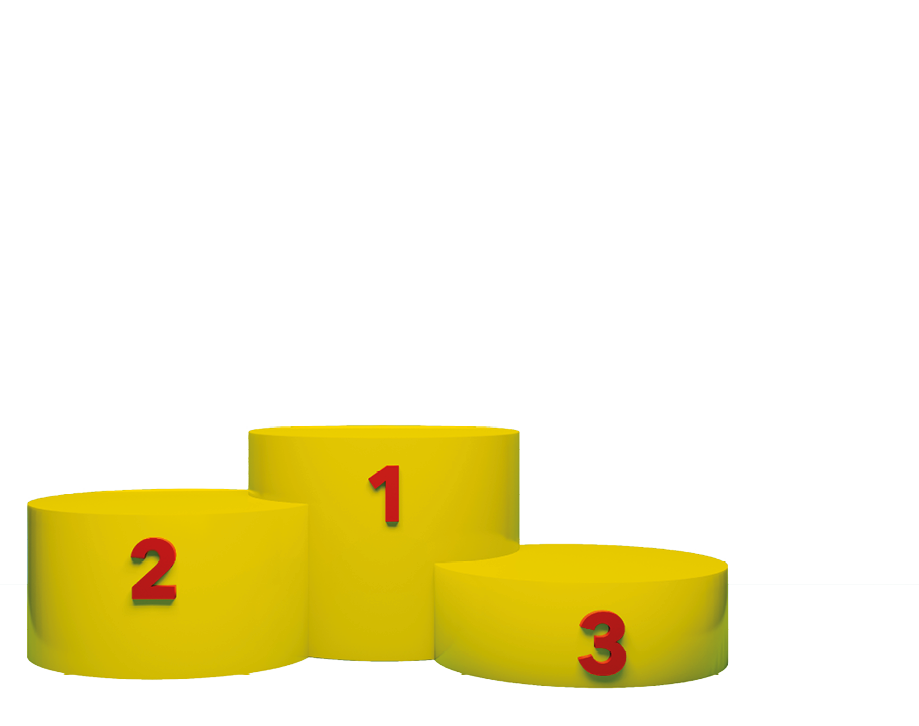 3D rendering of Sport winner pedestal. Empty stand design for place objects