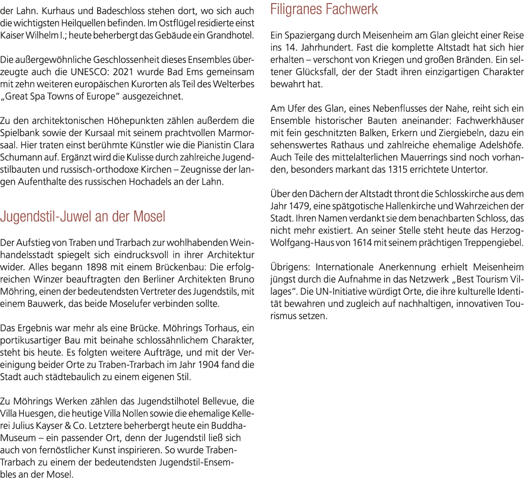 der Lahn. Kurhaus und Badeschloss stehen dort, wo sich auch die wichtigsten Heilquellen befinden. Im Ostfl gel residi...