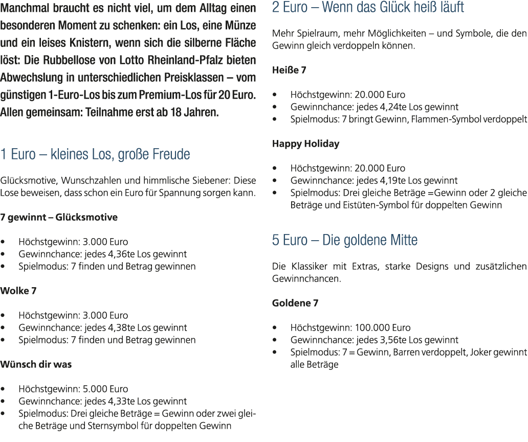 Manchmal braucht es nicht viel, um dem Alltag einen besonderen Moment zu schenken: ein Los, eine M nze und ein leises...