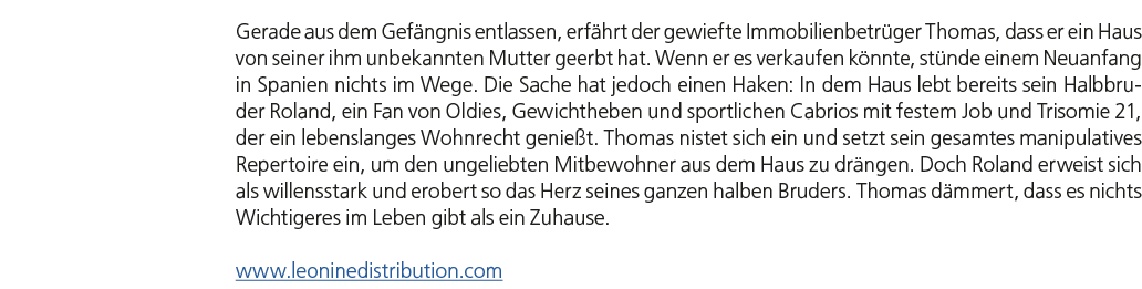 Gerade aus dem Gef ngnis entlassen, erf hrt der gewiefte Immobilienbetr ger Thomas, dass er ein Haus von seiner ihm u...
