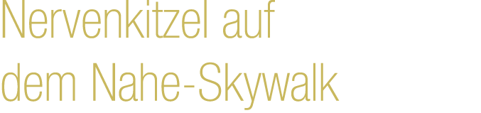 Nervenkitzel auf dem Nahe Skywalk
