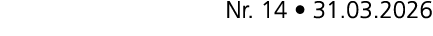 Nr. 14 • 31.03.2026