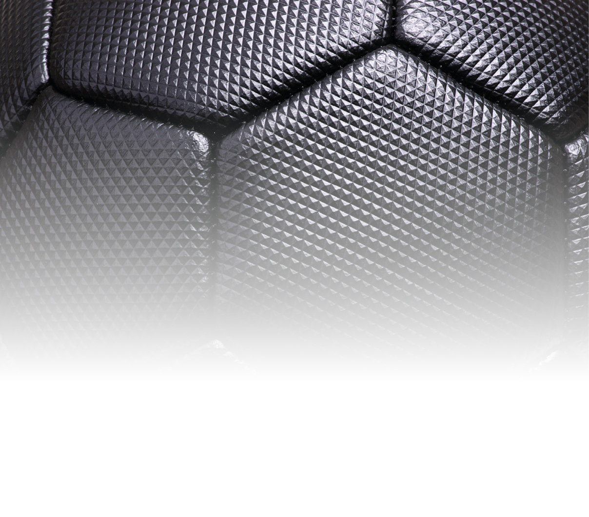 Black soccer ball texture background.