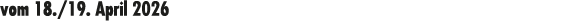 vom 18./19. April 2026
