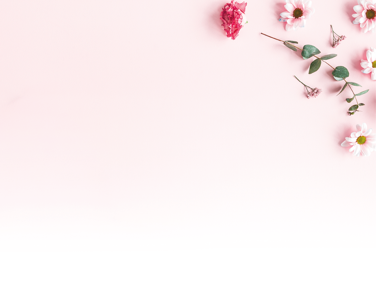 Flowers composition. Pink flowers and eucalyptus branches on pink background. Valentines day, mothers day, womens day concept. Flat lay, top view