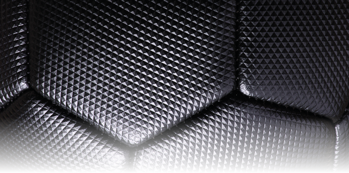 Black soccer ball texture background.