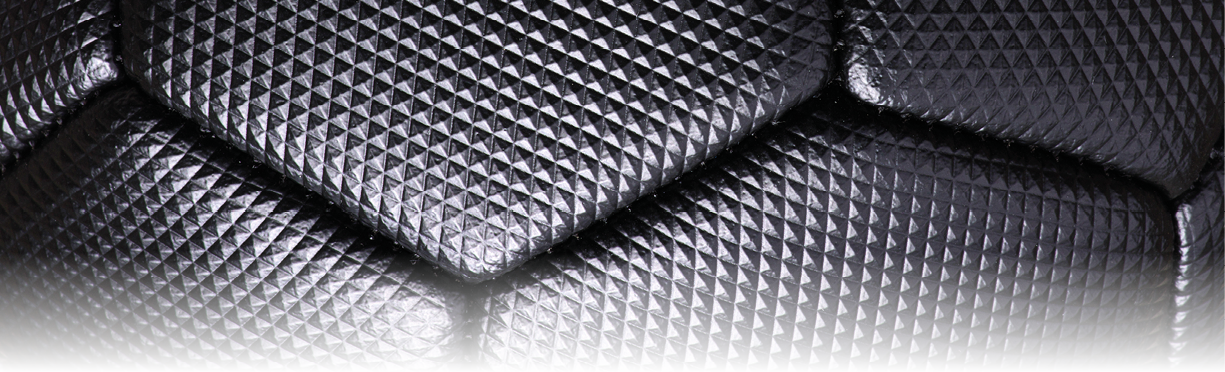 Black soccer ball texture background.