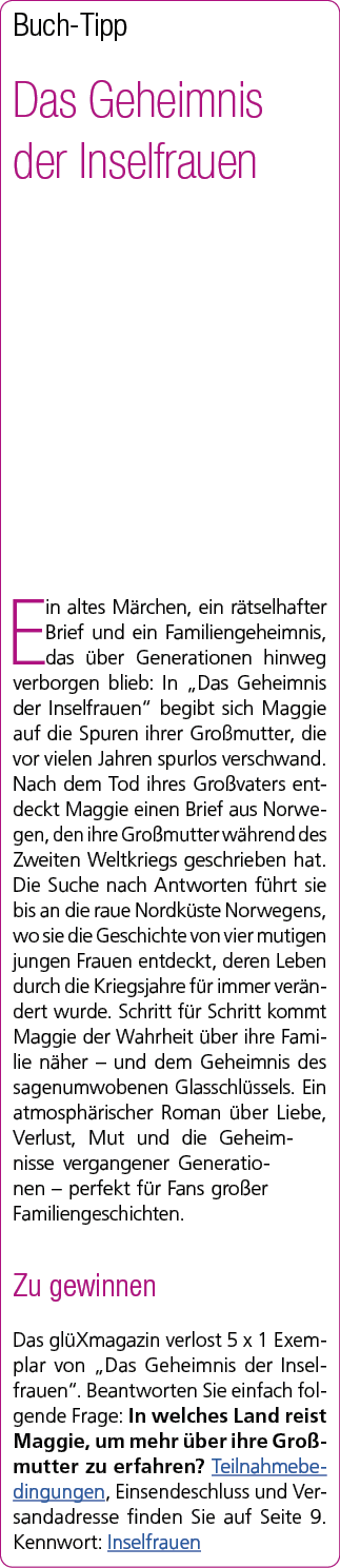 Buch Tipp Das Geheimnis der Inselfrauen Ein altes M rchen, ein r tselhafter Brief und ein Familiengeheimnis, das ber...