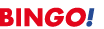 Das Wort BINGO ist in gro en roten Buchstaben geschrieben, gefolgt von einem blauen Ausrufezeichen. Beschreibung von KI generiert