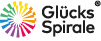 Buntes, spiralf rmiges Logo mit dem Schriftzug Gl cksSpirale in schwarzer Schrift. Beschreibung von KI generiert