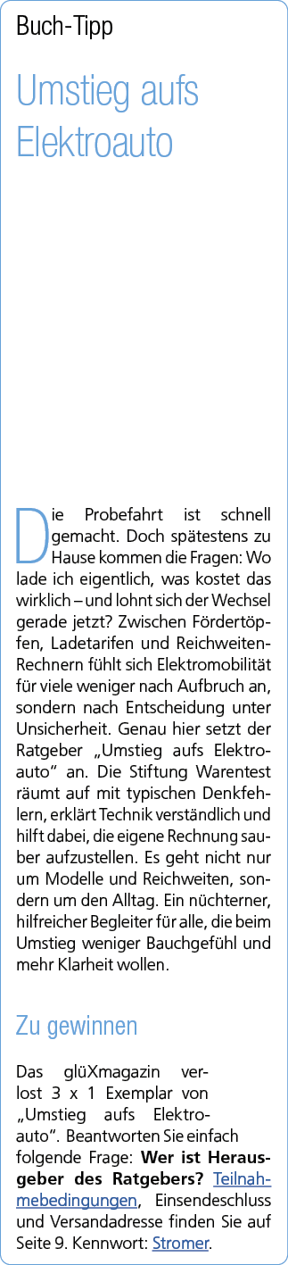 Buch Tipp Umstieg aufs Elektroauto Die Probefahrt ist schnell gemacht. Doch sp testens zu Hause kommen die Fragen: Wo...