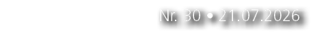 Nr. 30 • 21.07.2026
