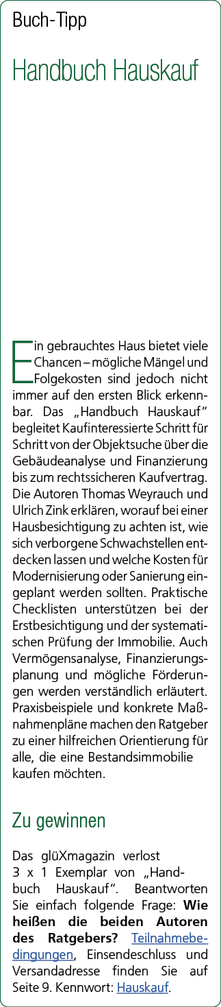 Buch Tipp Handbuch Hauskauf Ein gebrauchtes Haus bietet viele Chancen – m gliche M ngel und Folgekosten sind jedoch n...