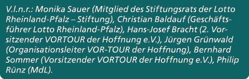 V.l.n.r.: Monika Sauer (Mitglied des Stiftungsrats der Lotto Rheinland Pfalz – Stiftung), Christian Baldauf (Gesch ft...