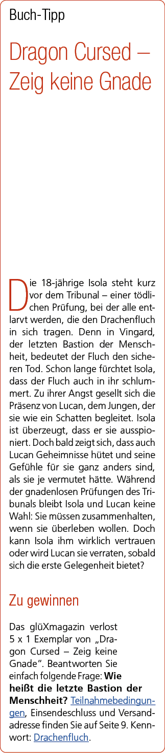 Buch Tipp Dragon Cursed – Zeig keine Gnade Die 18 j hrige Isola steht kurz vor dem Tribunal – einer t dlichen Pr fung...