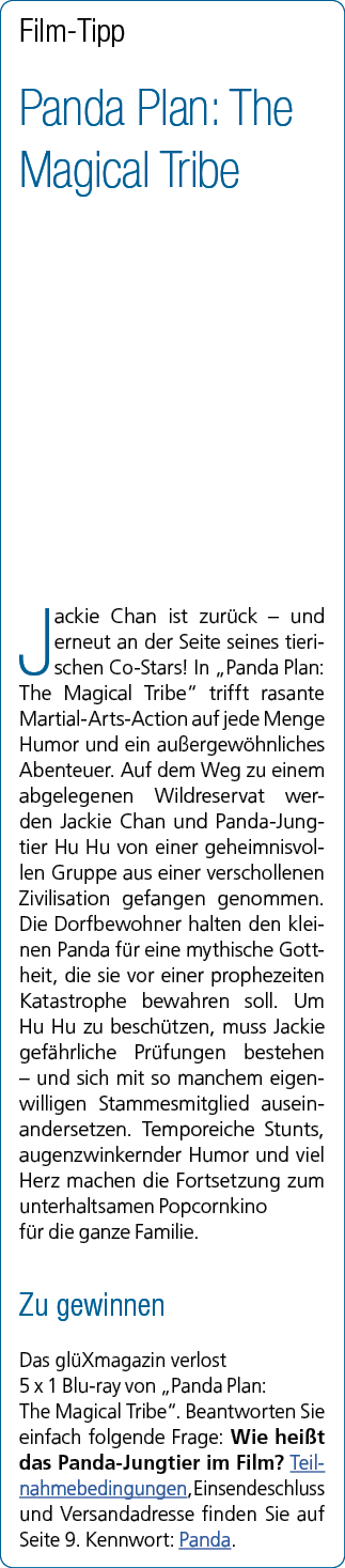 Film Tipp Panda Plan: The Magical Tribe Jackie Chan ist zur ck – und erneut an der Seite seines tierischen Co Stars! ...
