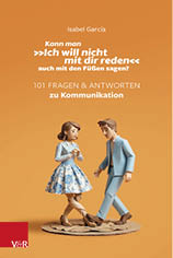 Ein Buchcover mit zwei stilisierten Figuren in eleganter Kleidung, die sich gegen berstehen, und dem Titel ber Kommunikation und nonverbale Signale in deutscher Sprache.  Beschreibung von KI generiert