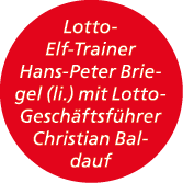 Lotto Elf Trainer Hans Peter Briegel (li.) mit Lotto Gesch ftsf hrer Christian Baldauf