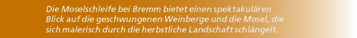 Die Moselschleife bei Bremm bietet einen spektakul ren Blick auf die geschwungenen Weinberge und die Mosel, die sich ...